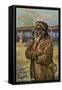 Mohave medicine man-Charles Marion Russell-Framed Stretched Canvas