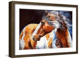 Mohican Indian War Horse-Marcia Baldwin-Framed Premium Giclee Print