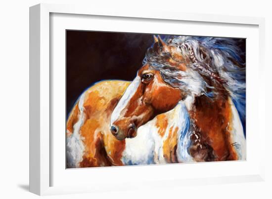 Mohican Indian War Horse-Marcia Baldwin-Framed Art Print