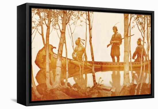 Mohicans-Newell Convers Wyeth-Framed Stretched Canvas