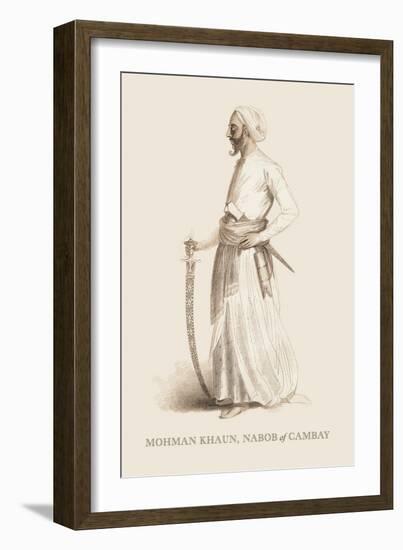 Mohman Khaun, Nabob of Cambay-Baron De Montalemert-Framed Art Print