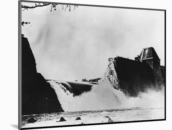 Mohne Dam after Bombing-null-Mounted Photographic Print