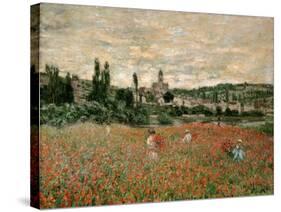 Mohnfeld Bei Vetheuil. Ca.1880-Claude Monet-Stretched Canvas