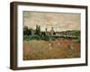 Mohnfeld Bei Vetheuil. Ca.1880-Claude Monet-Framed Giclee Print