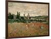 Mohnfeld Bei Vetheuil. Ca.1880-Claude Monet-Framed Giclee Print