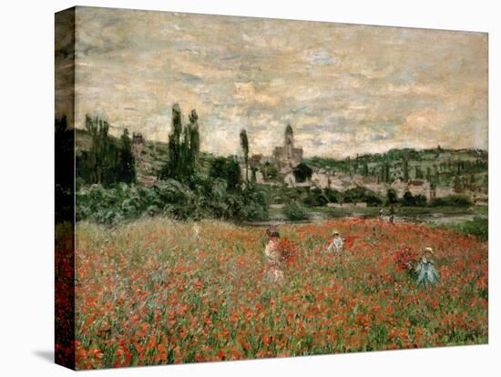 Mohnfeld Bei Vetheuil. Ca.1880-Claude Monet-Stretched Canvas