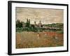 Mohnfeld Bei Vetheuil. Ca.1880-Claude Monet-Framed Giclee Print
