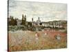 Mohnfeld bei Vetheuil. Ca.1880-Claude Monet-Stretched Canvas