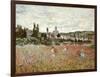 Mohnfeld bei Vetheuil. Ca.1880-Claude Monet-Framed Giclee Print