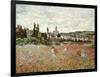 Mohnfeld bei Vetheuil. Ca.1880-Claude Monet-Framed Giclee Print