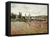 Mohnfeld bei Vetheuil. Ca.1880-Claude Monet-Framed Stretched Canvas