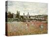 Mohnfeld bei Vetheuil. Ca.1880-Claude Monet-Stretched Canvas