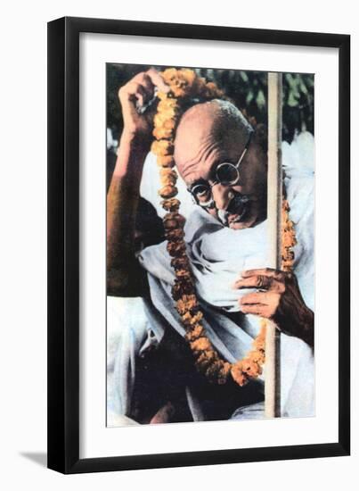 Mohondas Karamchand Gandhi (1869-194), Indian Nationalist Leader-null-Framed Giclee Print