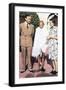 Mohondas Karamchand Gandhi (1869-194), Standing Between Lord and Lady Mountbatten-null-Framed Giclee Print