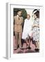 Mohondas Karamchand Gandhi (1869-194), Standing Between Lord and Lady Mountbatten-null-Framed Giclee Print