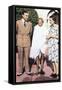 Mohondas Karamchand Gandhi (1869-194), Standing Between Lord and Lady Mountbatten-null-Framed Stretched Canvas