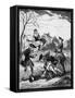 Mohun and Hamilton Duelling with Swords-Hablot Knight Browne-Framed Stretched Canvas