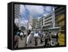 Moi Avenue, Nairobi, Kenya, East Africa, Africa-David Poole-Framed Stretched Canvas
