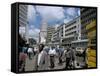 Moi Avenue, Nairobi, Kenya, East Africa, Africa-David Poole-Framed Stretched Canvas