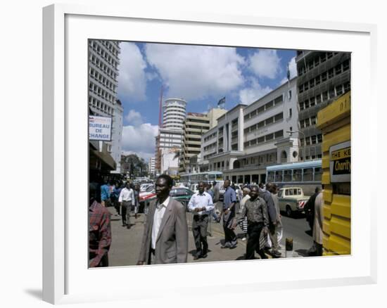 Moi Avenue, Nairobi, Kenya, East Africa, Africa-David Poole-Framed Photographic Print