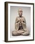 Moine assis, formant le sceau ésotérique du "Recueillement sur le sinciput du Buddha"-null-Framed Giclee Print