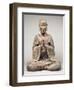 Moine assis, formant le sceau ésotérique du "Recueillement sur le sinciput du Buddha"-null-Framed Giclee Print