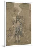 Moine pèlerin accompagné d'un tigre (Xuanzang)-null-Framed Giclee Print