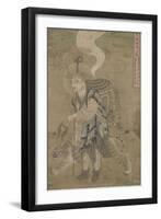 Moine pèlerin accompagné d'un tigre (Xuanzang)-null-Framed Giclee Print