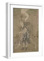 Moine pèlerin accompagné d'un tigre (Xuanzang)-null-Framed Giclee Print