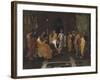 Moïse changeant en serpent la Verge d'Aaron-Nicolas Poussin-Framed Giclee Print