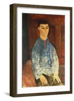 Moise Kisling Seated, 1916-Amedeo Modigliani-Framed Giclee Print