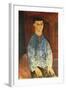 Moise Kisling Seated, 1916-Amedeo Modigliani-Framed Giclee Print