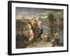 Moïse sauvé des eaux-Nicolas Poussin-Framed Giclee Print