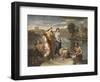 Moïse sauvé des eaux-Nicolas Poussin-Framed Giclee Print