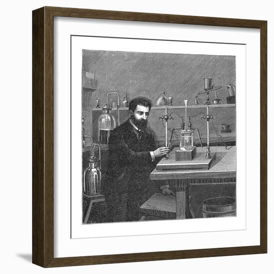 Moissan Isolating Fluorine, 1886-Mehau Kulyk-Framed Photographic Print