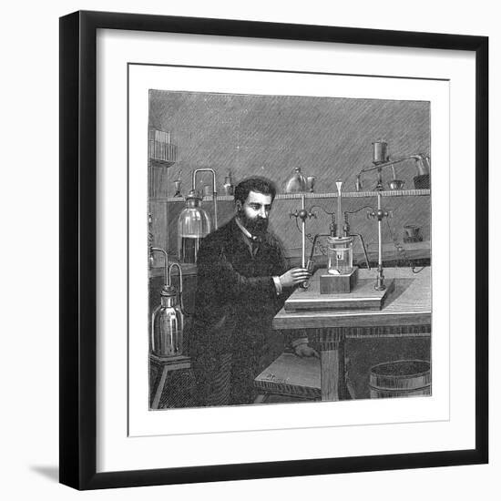 Moissan Isolating Fluorine, 1886-Mehau Kulyk-Framed Photographic Print