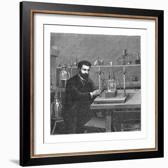 Moissan Isolating Fluorine, 1886-Mehau Kulyk-Framed Photographic Print