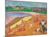 Moisson Au Bord De La Mer (Harvest by the Sea)-Emile Bernard-Mounted Giclee Print