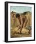 Moissonneurs dans la campagne romaine-Jules Elie Delaunay-Framed Giclee Print