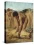 Moissonneurs dans la campagne romaine-Jules Elie Delaunay-Stretched Canvas