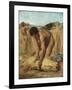 Moissonneurs dans la campagne romaine-Jules Elie Delaunay-Framed Giclee Print