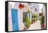 Mojacar Town, Almeria, Andalucia, Spain-Matthew Williams-Ellis-Framed Stretched Canvas