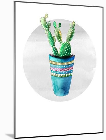 Mojave Cactus 3-Crystal Smith-Mounted Art Print