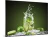 Mojito Cocktail With Splash And Ice-Jag_cz-Mounted Photographic Print