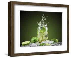 Mojito Cocktail With Splash And Ice-Jag_cz-Framed Photographic Print