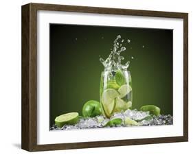 Mojito Cocktail With Splash And Ice-Jag_cz-Framed Photographic Print