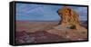 Moki Rock along the Moki Dugway, part of Highway 261, which rises up from Valley of the Gods-Steven Love-Framed Stretched Canvas