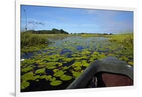 Mokoro in Okavango Delta, Botswana, Africa-David Wall-Framed Photographic Print