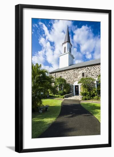 Mokuaikaua Church, Kailua-Kona, Big Island, Hawaii, United States of America, Pacific-Michael-Framed Photographic Print