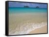 Mokulua Islands from Lanikai Beach-Darrell Gulin-Framed Stretched Canvas